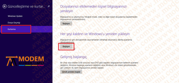 Windows 8 ile 8