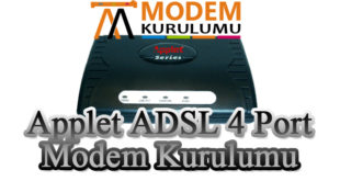 Applet ADSL 4 Port Modem Kurulumu