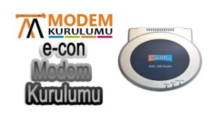 E-Con Modem Kurulumu Resimli Anlatım