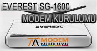 Everest SG-1600 Modem Kurulumu