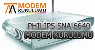Philips SNA 6640 Kablosuz Modem Kurulumu