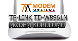 TP-LINK TD-W8961N KABLOSUZ ADSL2+ MODEM KURULUMU