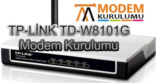 TP-LİNK TD-W8101G Kablosuz Modem Kurulumu