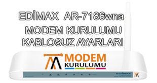 Edimax AR-7186wna Modem Kurulumu Kablosuz Ayarları