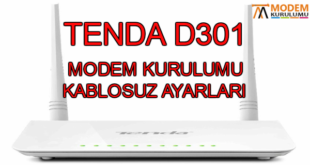 Tenda D301 Modem Kurulumu Kablosuz Ayarları