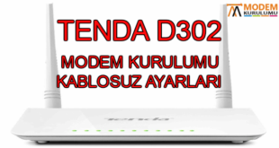 Tenda D302 Modem Kurulumu Kablosuz Ayarları