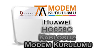 Huawei HG658C Kablosuz Modem Kurulumu