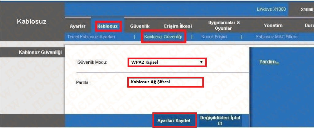 Linksys X1000 Kablosuz Modem Kurulumu