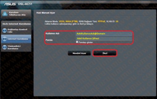 Asus Dsl-AC51 Kablosuz Modem Kurulumu