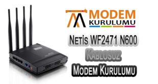 Netis WF2471 N600 Kablosuz Modem Kurulumu