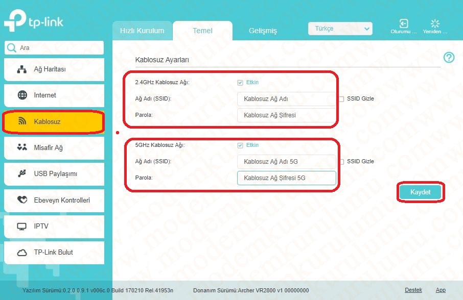 TP-Link Archer VR2800 Kablosuz Modem Kurulumu