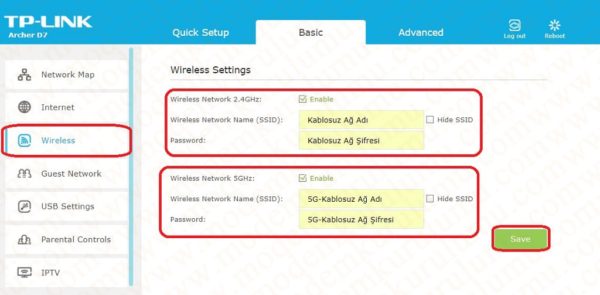 Tp-Link Archer D7 Kablosuz Modem Kurulumu