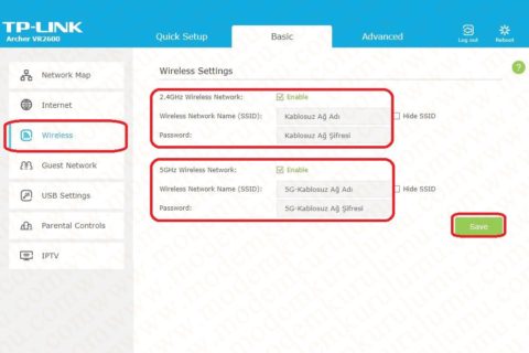 Tp Link Archer VR2600 Kablosuz Modem Kurulumu