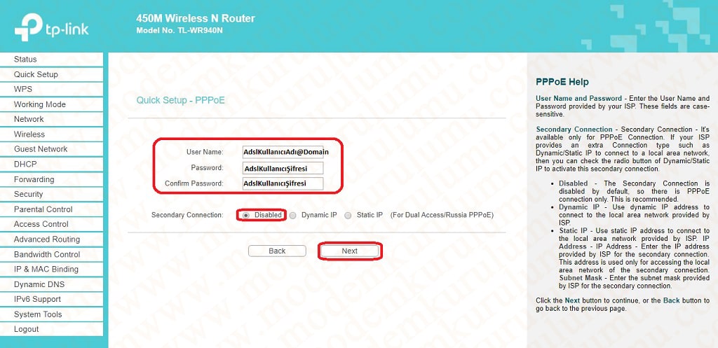 Tp Link TL-WR940N Kablosuz Modem Kurulumu