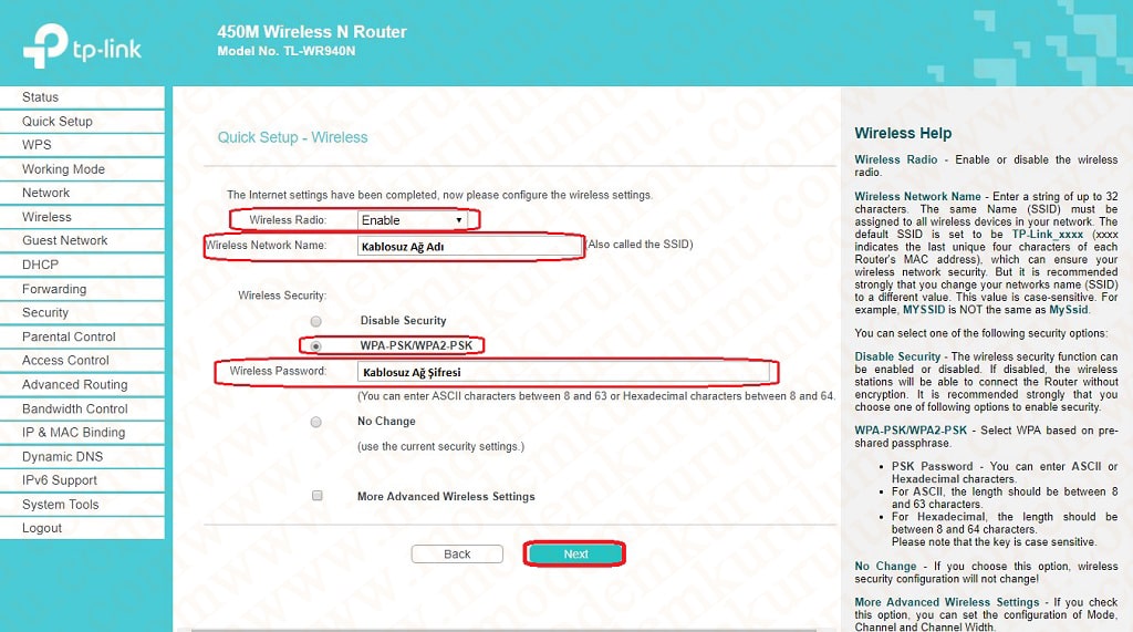 Tp Link TL-WR940N Kablosuz Modem Kurulumu