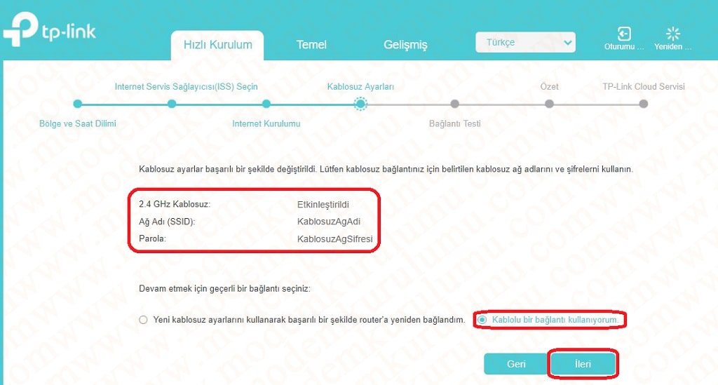 Tp- LİNK TD-W9960 Kablosuz Modem Kurulumu