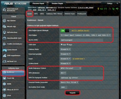 Asus RT-AC 5300 Kablosuz Modem Kurulumu