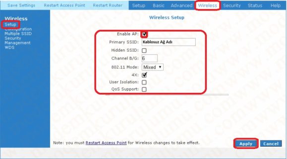 Aztech DSL 600 EW Kablosuz Modem Kurulumu