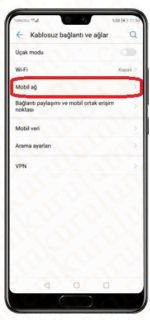 Huawei P20 İnternet Ayarları