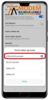 Huawei P20 İnternet Ayarları