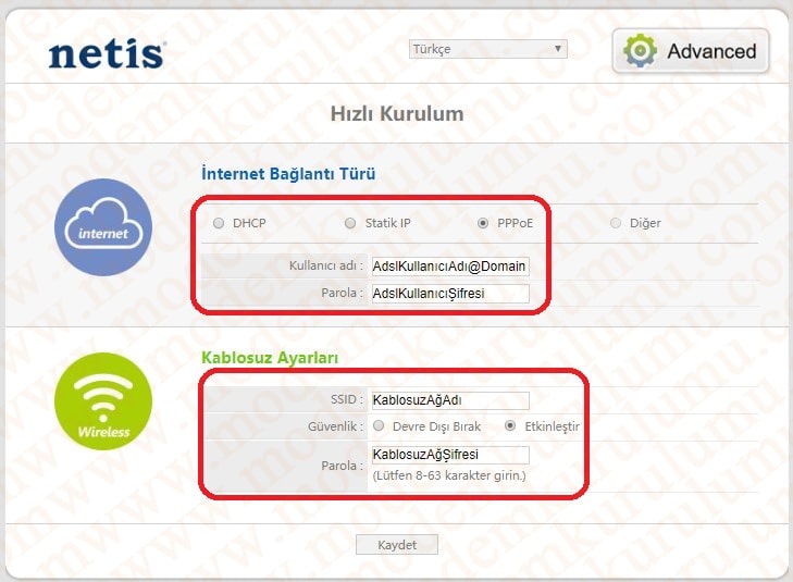 Netis WF2411 150Mbps Kablosuz Modem Kurulumu