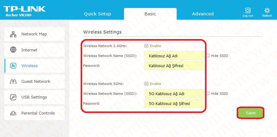 Tp-Link Archer VR200 Kablosuz Modem Kurulumu