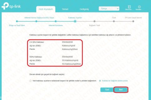 Tp-Link Archer VR400 Kablosuz Modem Kurulumu