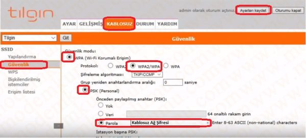 Tılgın HG 2331 Kablosuz Modem Kurulumu