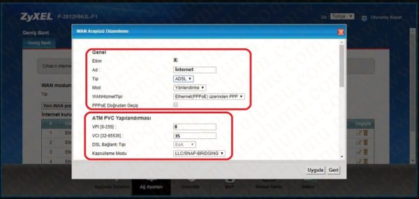 ZyXEL P-2812H Kablosuz Modem Kurulumu