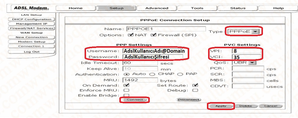 ASUS AAM6030BI ADSL Modem Kurulumu