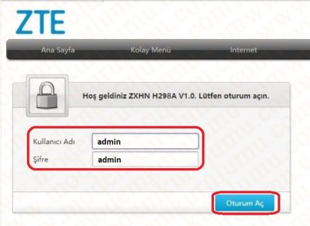 ZTE ZXHN H298A Kablosuz Modem Kurulumu
