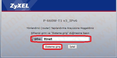 Zyxel P-660W-T1 Modem Port Açma