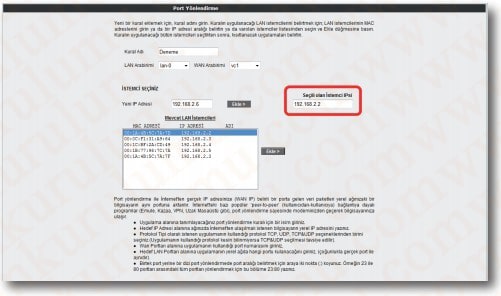 Airties Rt 206 Port Yönlendirme ve Modem Ayarları